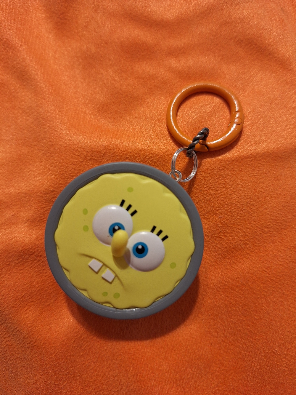 SpongeBob SquarePants Yellow Face Keychain New